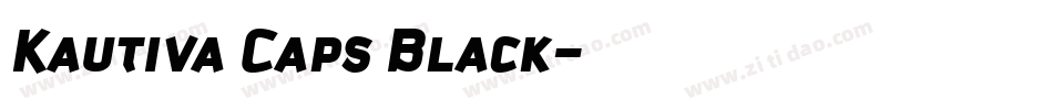 Kautiva Caps Black字体转换